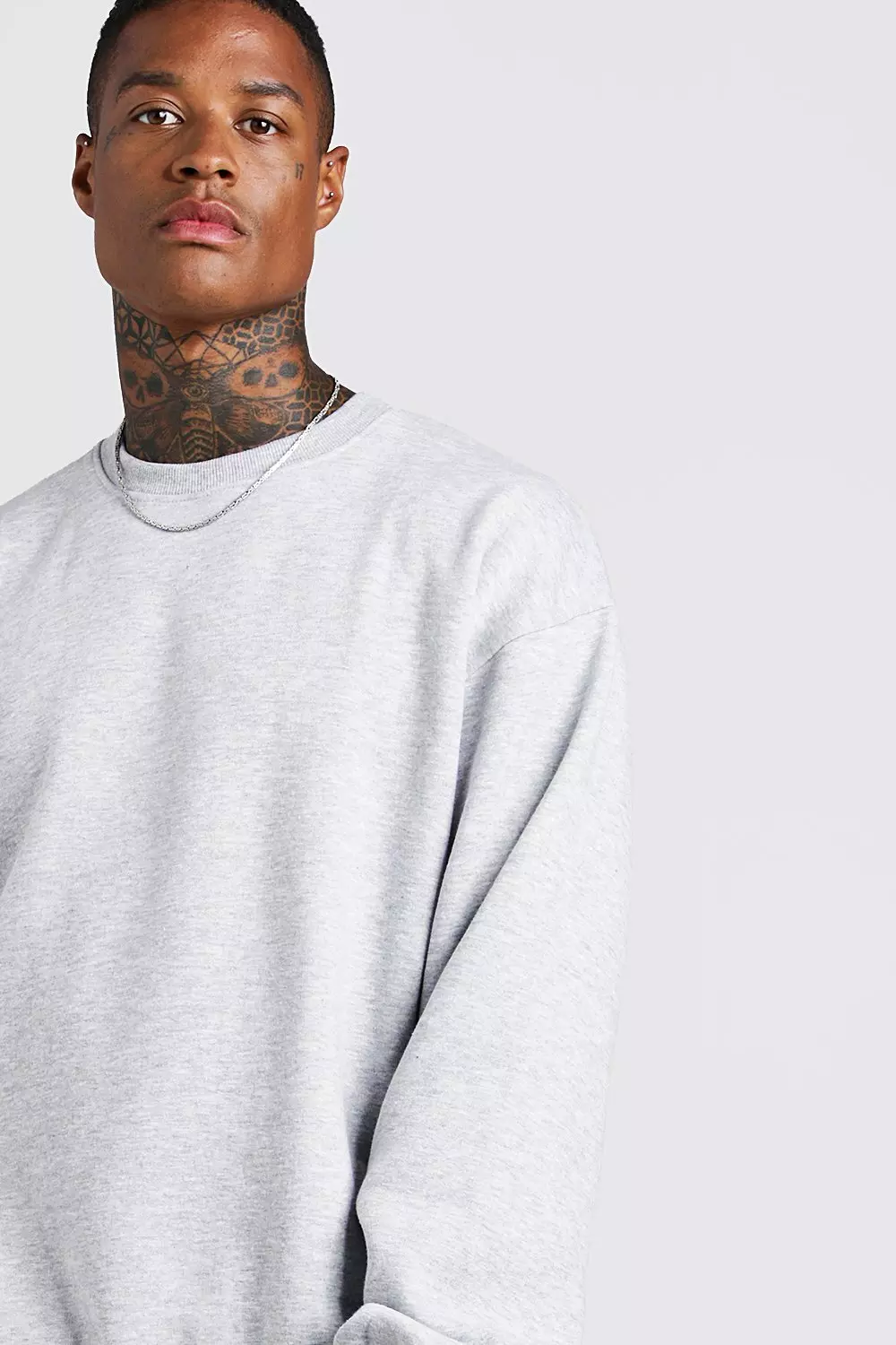 Basic grey sweatshirt hotsell